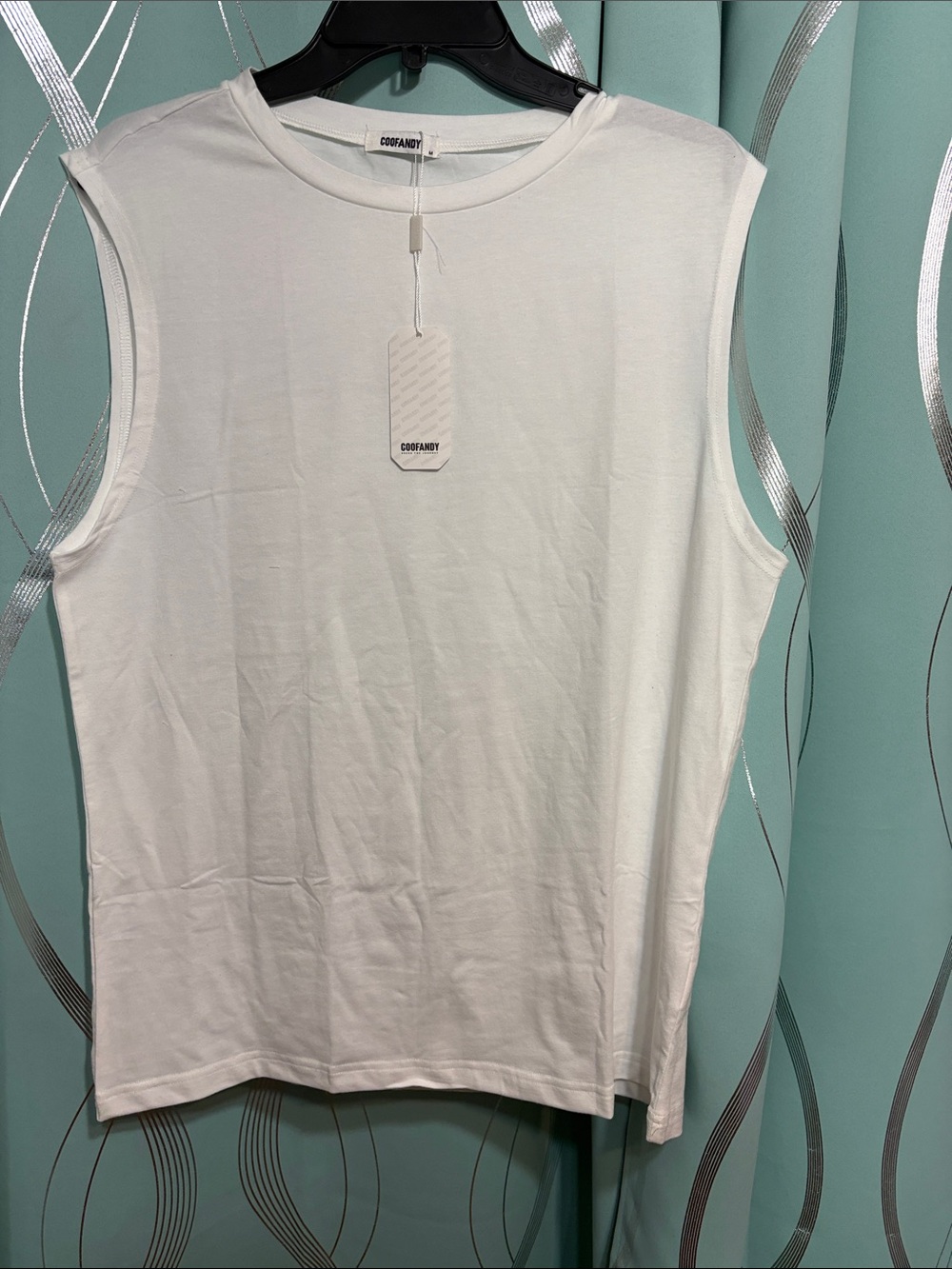 Men’s  Sleeveless Crewneck Tank - White